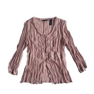 Liz claiborne mauve sheer button